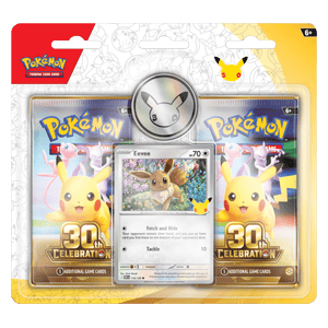 2 pack Eevee 30th celebration blister